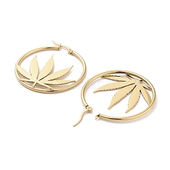 304 Stainless Steel Hoop Earrings&nbsp;EJEW-P271-05G