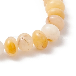 Natural Topaz Jade Beaded Stretch Bracelets for Unisex&nbsp;BJEW-JB12068-01