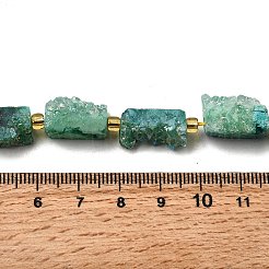 Electroplated Natural Druzy Agate Beads Strands&nbsp;G-R012-A02-06