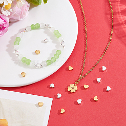 30Pcs 2 Colors Brass Beads&nbsp;KK-BBC0028-27