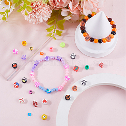 DIY Polymer Clay & Acrylic Sports Goods Beads Jewelry Making Finding Kits&nbsp;CLAY-SP0001-02
