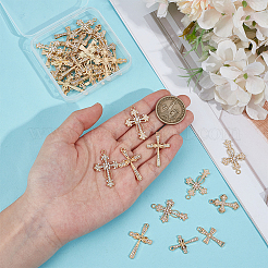42Pcs 7 Styles Alloy Rhinestone Pendants&nbsp;FIND-PH0028-49