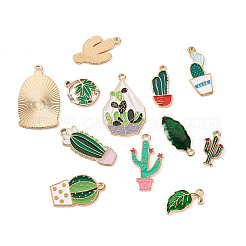 48Pcs 12 Style Alloy Enamel Pendants&nbsp;ENAM-KS0001-07