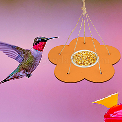 Flower DIY Wooden Bird Feeder&nbsp;DIY-WH0504-215