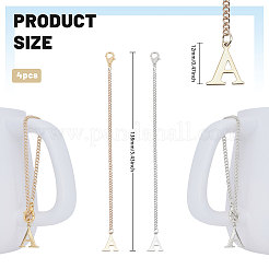 304 Stainless Steel Letter A Charms Pendant Decoration&nbsp;HJEW-GL00002