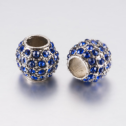 Alloy Rhinestone European Beads&nbsp;PALLOY-F200-03E