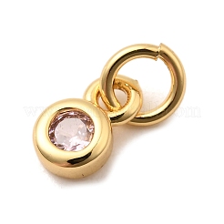 Brass Pave Cubic Zirconia Charms&nbsp;KK-A266-45G
