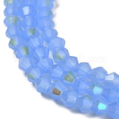 Imitation Jade Electroplate Glass Beads Strands&nbsp;EGLA-A039-J4mm-L04