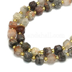 Natural Lodolite Quartz  Beads Strands&nbsp;G-I376-D89-01