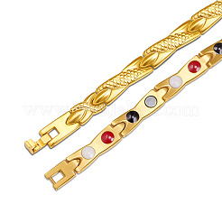 304 Stainless Steel Panther Chain Watch Band Bracelets&nbsp;JB664A