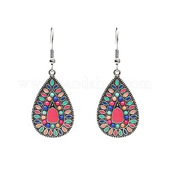 Teardrop Zinc Alloy Enamel Dangle Earrings&nbsp;WGB4181-02