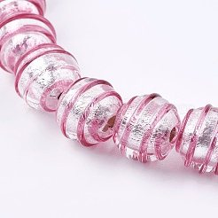 Handmade Silver Foil Glass Lampwork Beads&nbsp;LS-FOIL-G027-01D