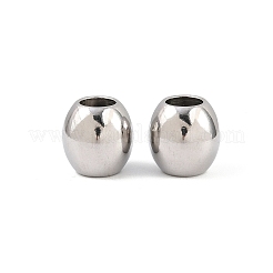 Tarnish Resistant 304 Stainless Steel European Beads&nbsp;STAS-E034-4