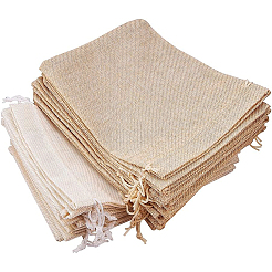 Burlap Packing Pouches Drawstring Bags&nbsp;ABAG-BC0001-02