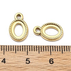 Ion Plating(IP) 304 Stainless Steel Pendant Cabochon Settings&nbsp;STAS-G347-11G