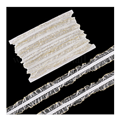 20M Nylon Elastic Pleated Lace Ribbon&nbsp;OCOR-WH0070-258A-02