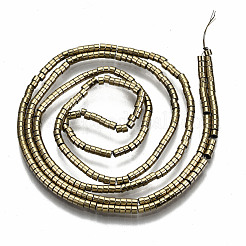 Electroplate Non-magnetic Synthetic Hematite Beads Strands&nbsp;G-T114-57-02