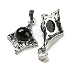 Natural Obsidian Pendants&nbsp;X-G-P517-03P-04