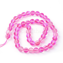 Synthetic Moonstone Beads Strands&nbsp;X-G-R375-6mm-A01
