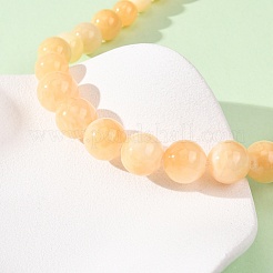 Natural Yellow Jade Graduated Beaded Necklaces&nbsp;GG-CBAA808-01P