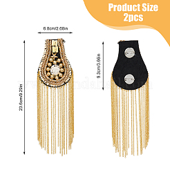 2Pcs Fashionable Tassel Epaulettes&nbsp;FIND-FH0008-80G