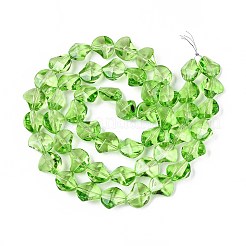 Baking Paint Transparent Glass Beads Strands&nbsp;DGLA-N017-03G