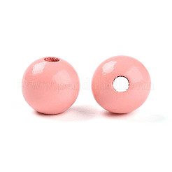 Painted Natural Wood Beads&nbsp;WOOD-A018-16mm-14