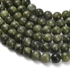 Natural Chinese Jade/Southern Jade Beads Strands&nbsp;G-P626-8mm-01
