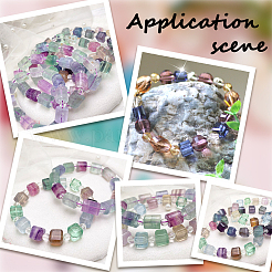 245Pcs 7 Colors Transparent Crackle Glass Beads&nbsp;EGLA-PA0001-42