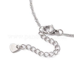 304 Stainless Steel Singapore Chain Bracelet Making&nbsp;AJEW-JB01306-02