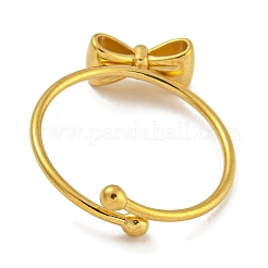 304 Stainless Steel Adjustable Ring for Women&nbsp;RJEW-U015-10G