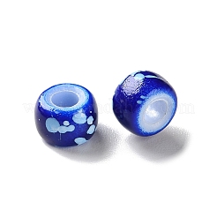 Spray Painted ABS Plastic European Beads&nbsp;KY-G033-01A-06