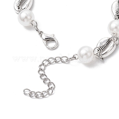 Ocean Series Alloy Conch Link Bracelets&nbsp;BJEW-JB11840-04