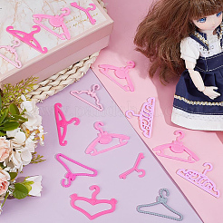 80Pcs 8 Styles Plastic Doll Clothes Hangers&nbsp;DIY-GA0008-48