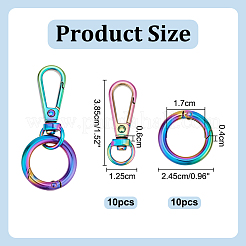 10Pcs Alloy Swivel Clasps&nbsp;DIY-PH0031-48