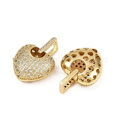 Brass Micro Pave Cubic Zirconia Pendants&nbsp;KK-S526-32G