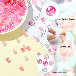 5 Colors Transparent Acrylic Beads&nbsp;MACR-PA0001-03B-02
