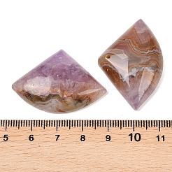 Natural Amethyst Lace Agate Pendants&nbsp;G-K381-08