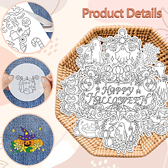 4 Sheets 11.6x8.2 Inch Stick and Stitch Embroidery Patterns&nbsp;DIY-WH0455-224