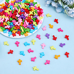 400Pcs Opaque Acrylic Beads&nbsp;SACR-ME0001-01
