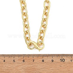 6MM Brass Cable Chain Necklaces with S Clasps&nbsp;NJEW-JN06442