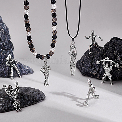 7Pcs 7 Styles Tibetan Style Alloy Pendants&nbsp;TIBE-PH0002-42