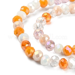 Electroplate Glass Beads Strands&nbsp;EGLA-YW0002-D07