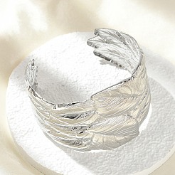 304 Stainless Steel Cuff Bangles for Women&nbsp;BJEW-Z096-03P
