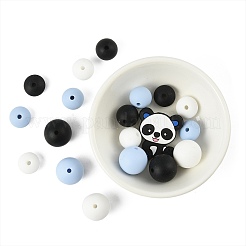 40Pcs 10 Styles Silicone Beads&nbsp;SIL-FS0001-27A