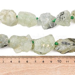 Raw Rough Natural Prehnite Beads Strands&nbsp;LS-G-P528-A05-01A