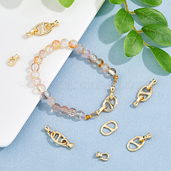 10Pcs Brass Fold Over Clasps&nbsp;KK-HS0001-32