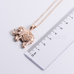 Vintage African Elephant Stainless Steel Pendant Necklaces for Women&nbsp;KR8617
