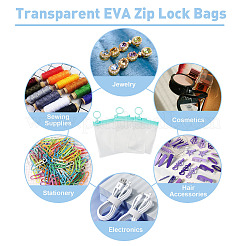 24Pcs 3 Styles Transparent EVA Resealable Bags with Rings&nbsp;ABAG-TA0002-27
