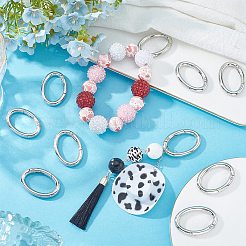 20Pcs Alloy Spring Gate Rings&nbsp;PALLOY-SC0010-53A-P